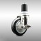 Service Caster 4 Inch 316SS Black Polyurethane Swivel 1-3/4 Inch Expanding Stem Caster Brake SCC-SS316EX20S414-PPUB-BLK-TLB-134 - alternate 3